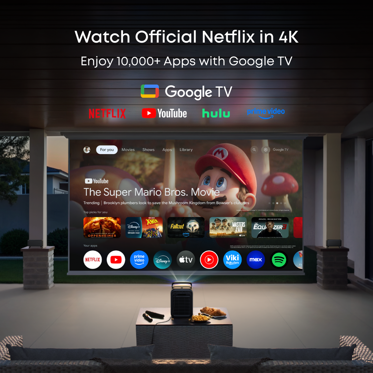 NEBULA X1 | 4K Triple Laser Projector with Dolby Audio