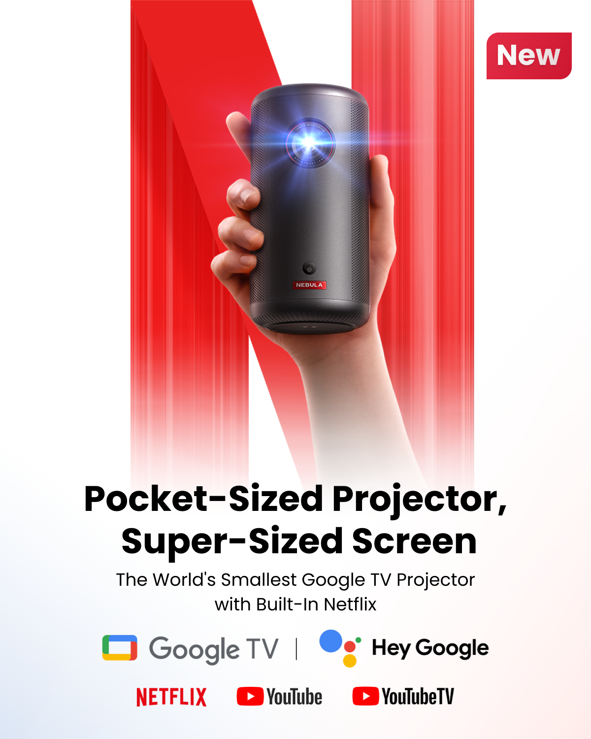 Capsule 3 | 1080p Mini Google TV Projector