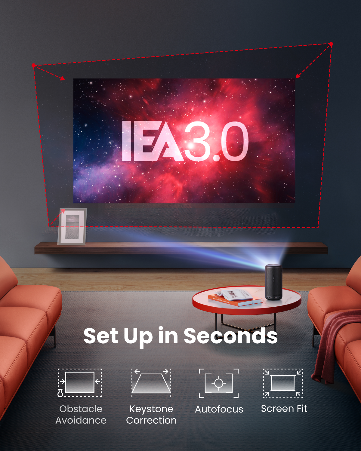 Capsule 3 | 1080p Mini Google TV Projector