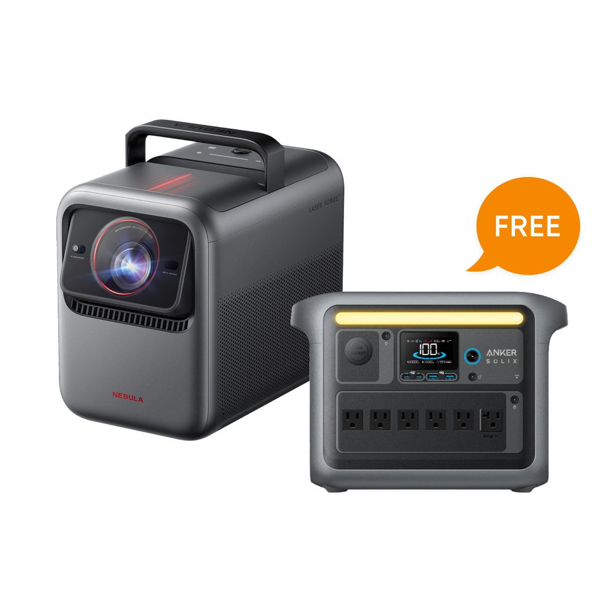NEBULA X1 4K Projector | 1,056Wh Portable Power Station