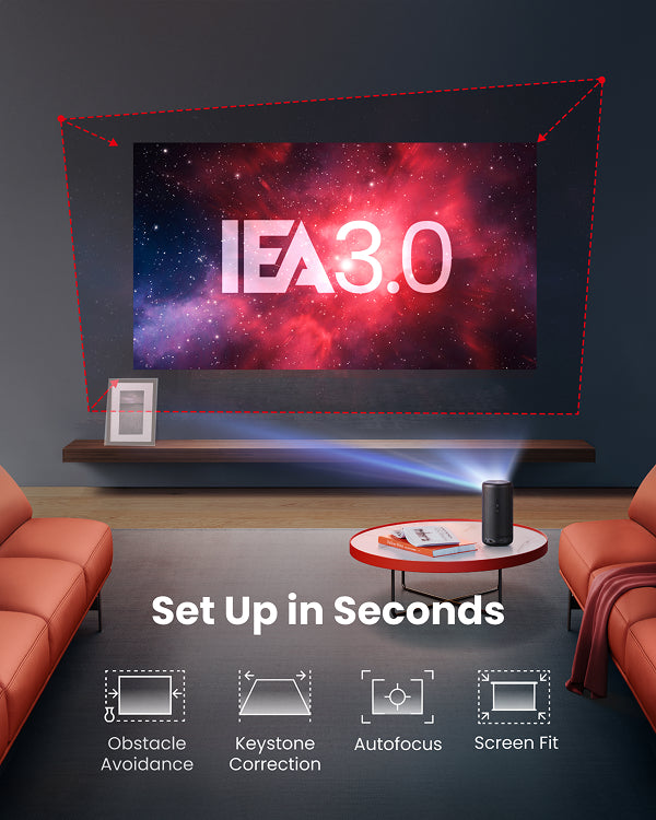 Capsule 3  | 1080p Mini Google TV Projector