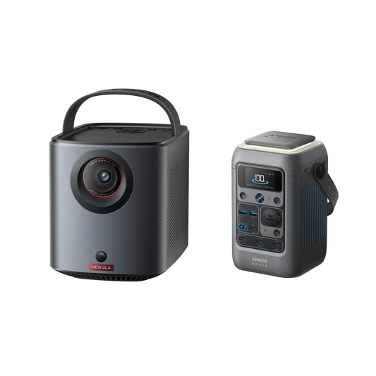 Mars 3 Air | Portable Google TV Projector & 288Wh DC Portable Power Station