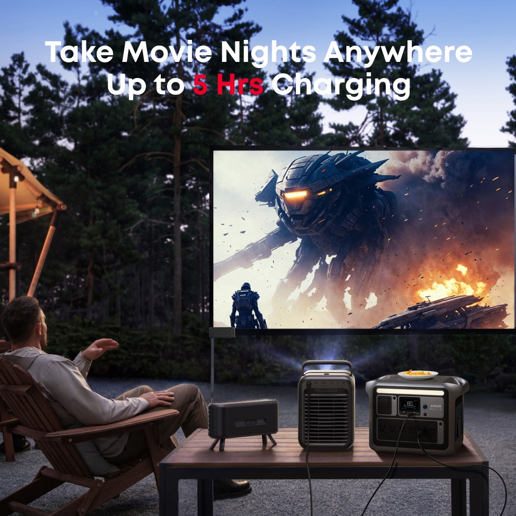 NEBULA X1 4K Projector + 1,056Wh Portable Power Station (Lightning Deals)